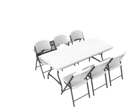 6' Tables & Chairs